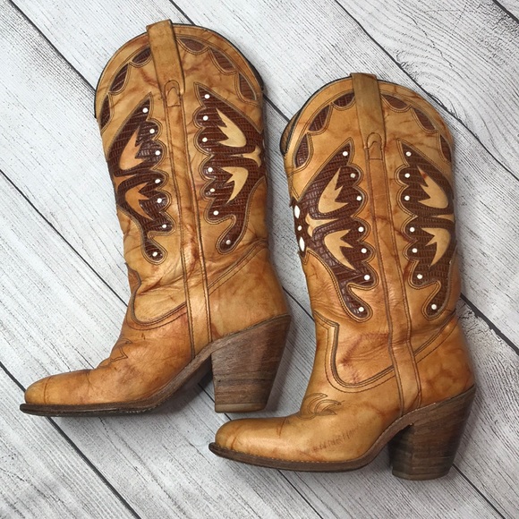 Capezio Shoes - VTG Capezio Butterfly 🦋 Cowboy Boots Size 6M